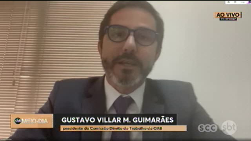 Dr. Gustavo Villar Mello Guimarães em entrevista ao SBT