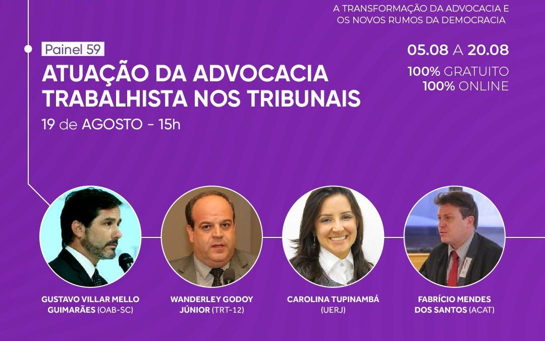 Doze dias de evento, todas as áreas do Direito