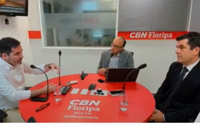 Gustavo Villar Mello Guimarães  concede entrevista à rádio CBN FLORIPA 90.3