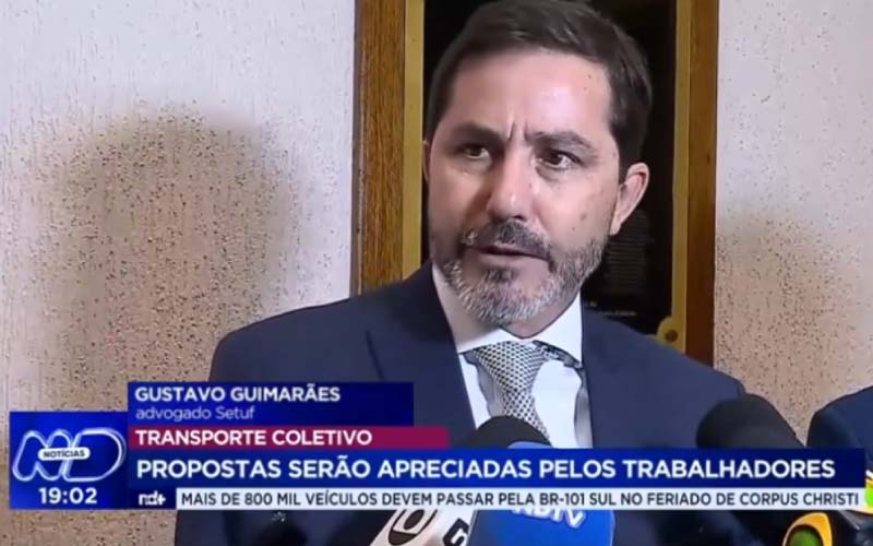 Gustavo Villar Mello Guimarães participa de reunião para negociação com os Sindicatos do Transporte Público em Florianópolis